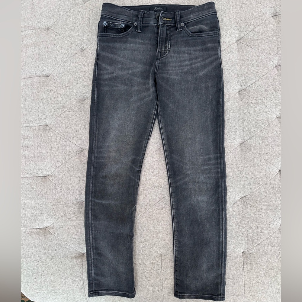 EUC BOYS POLO RALPH LAUREN BLACK JEANS, THE ELDRIDGE SKINNY SIZE 10